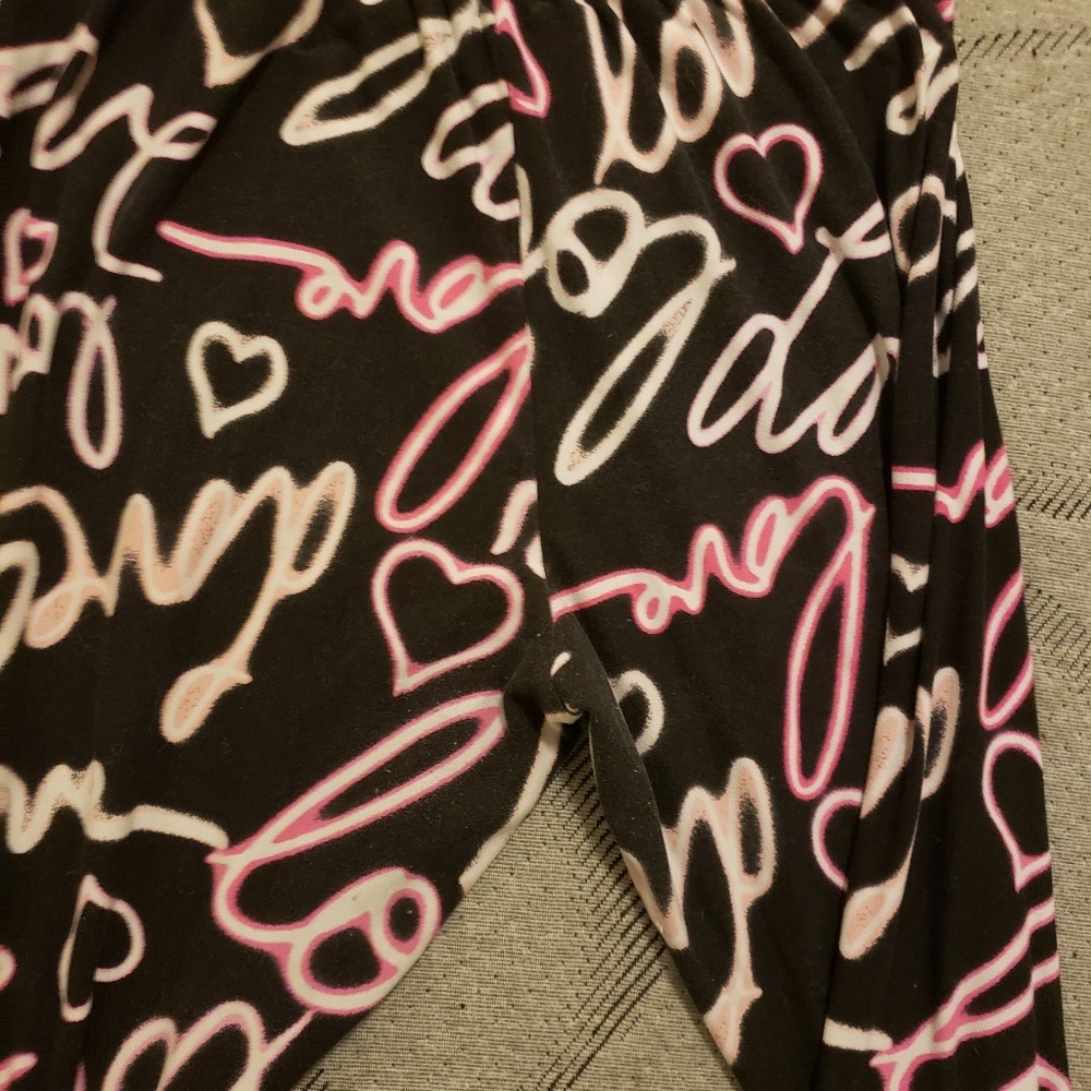 A pair of patterned leggings